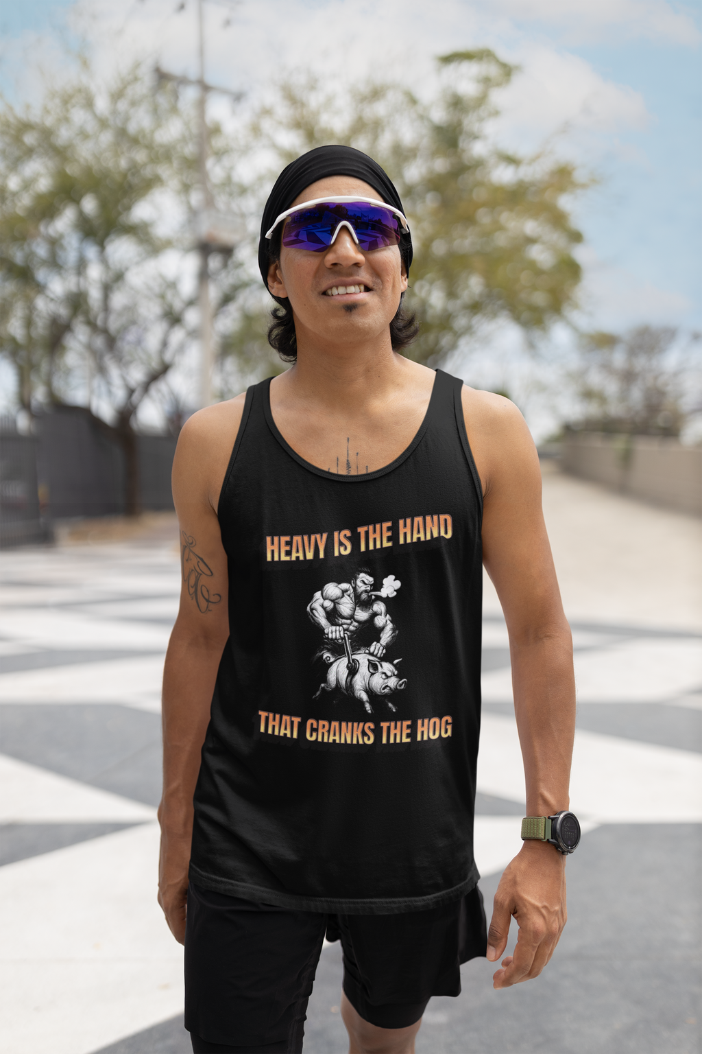 Heavy Is The Hand That Cranks The Hog Men's Tank Top