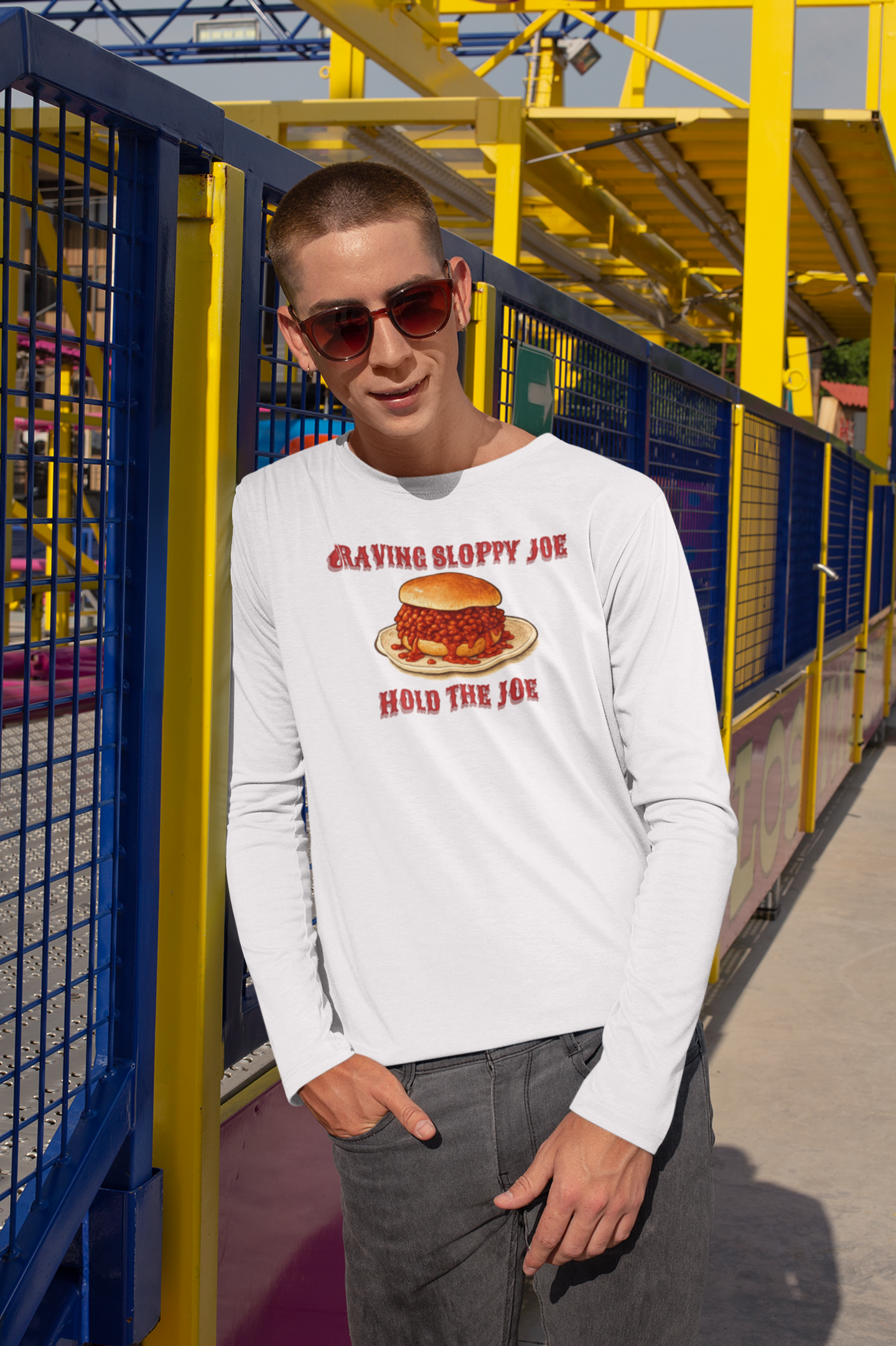 Craving Sloppy Joe, Hold The Joe Men’s Long Sleeve Shirt