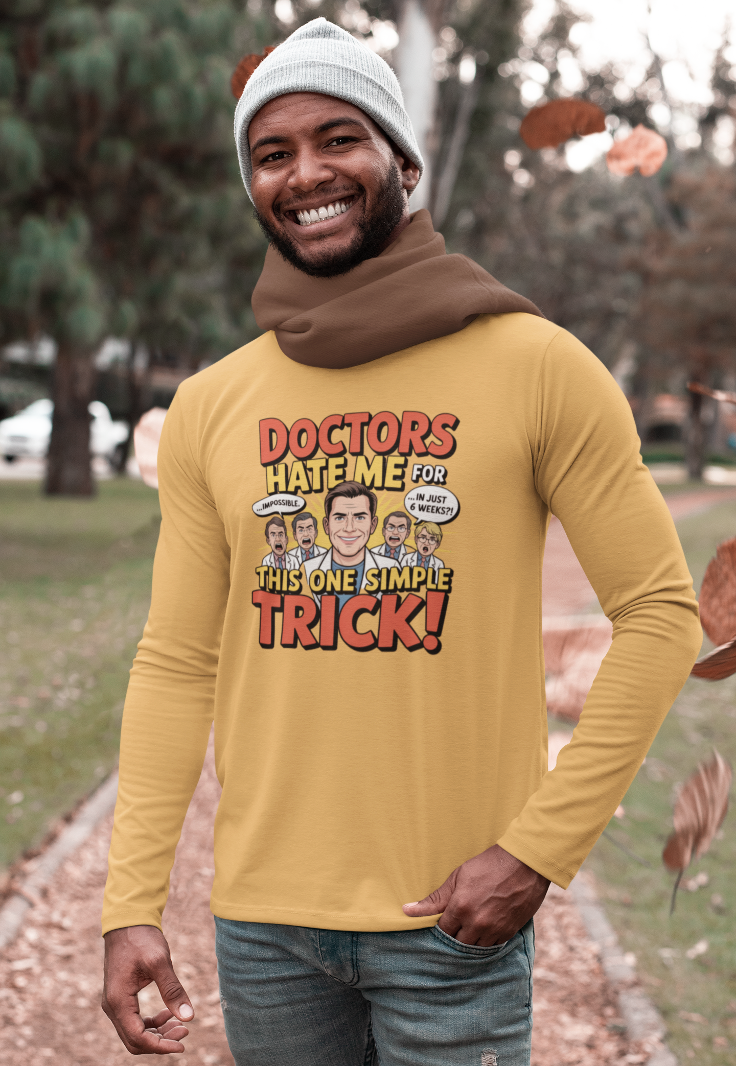 Doctors Hate Me For This One Simple Trick Men’s Long Sleeve Shirt