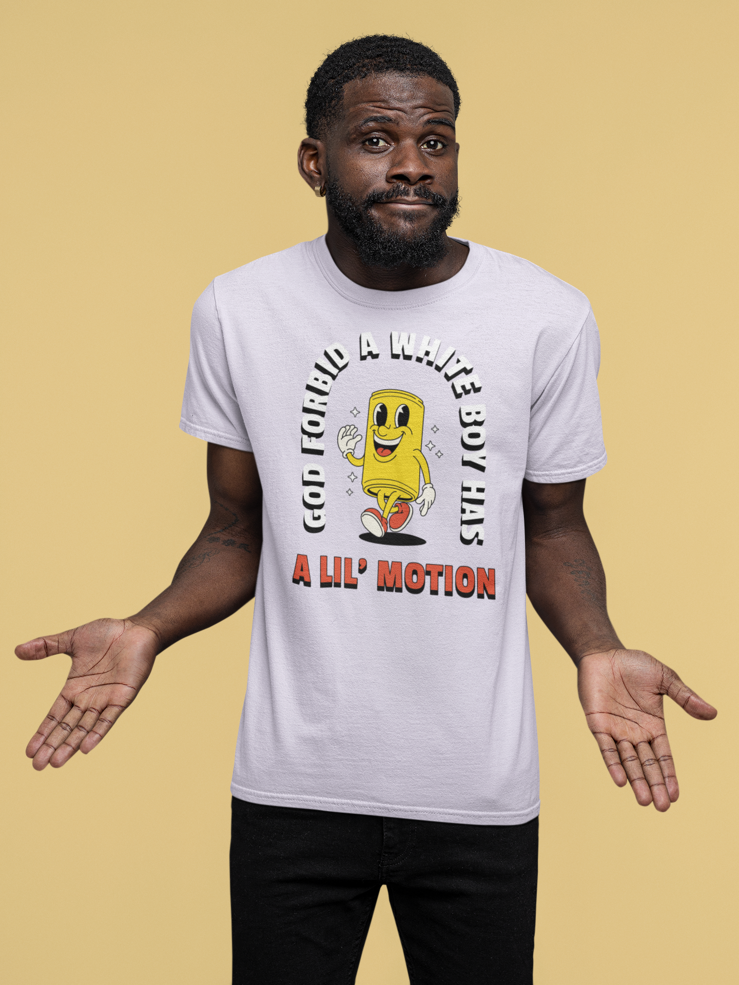 God Forbid A White Boy Has A Lil' Motion Unisex Heavyweight T-Shirt