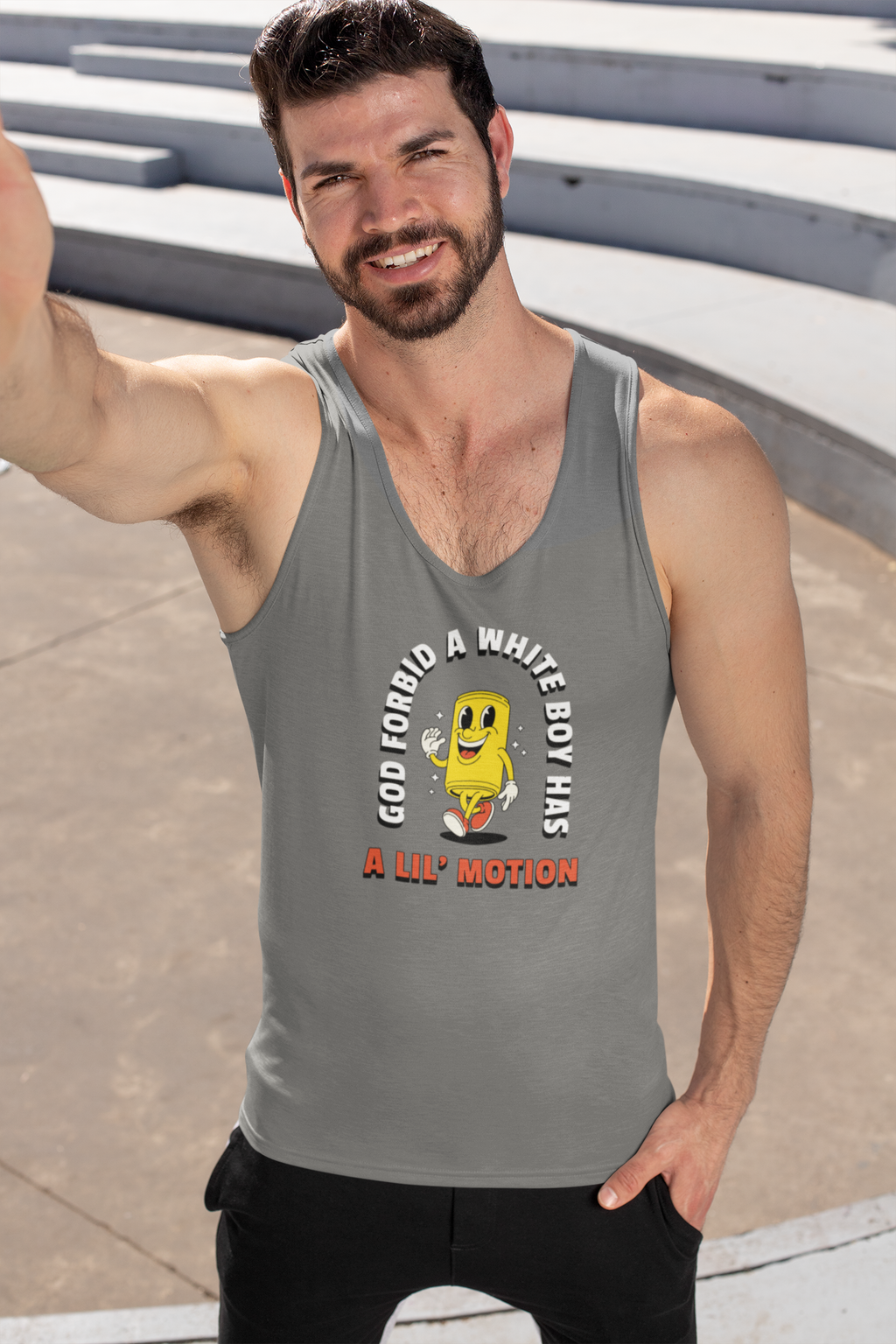 God Forbid A White Boy Has A Lil' Motion Men’s Premium Tank Top