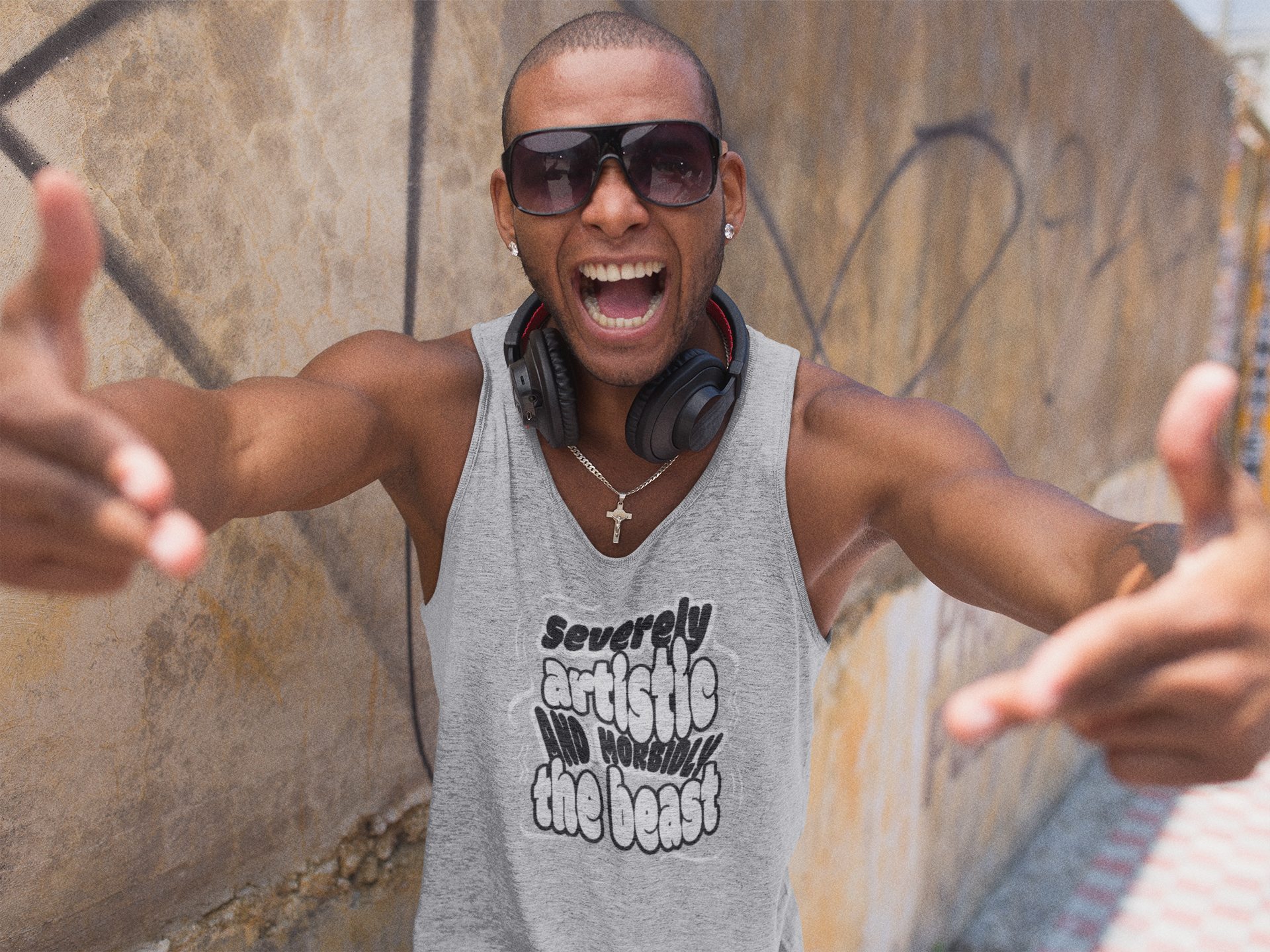 Severely Artistic and Morbidly the Beast Men's Tank Top