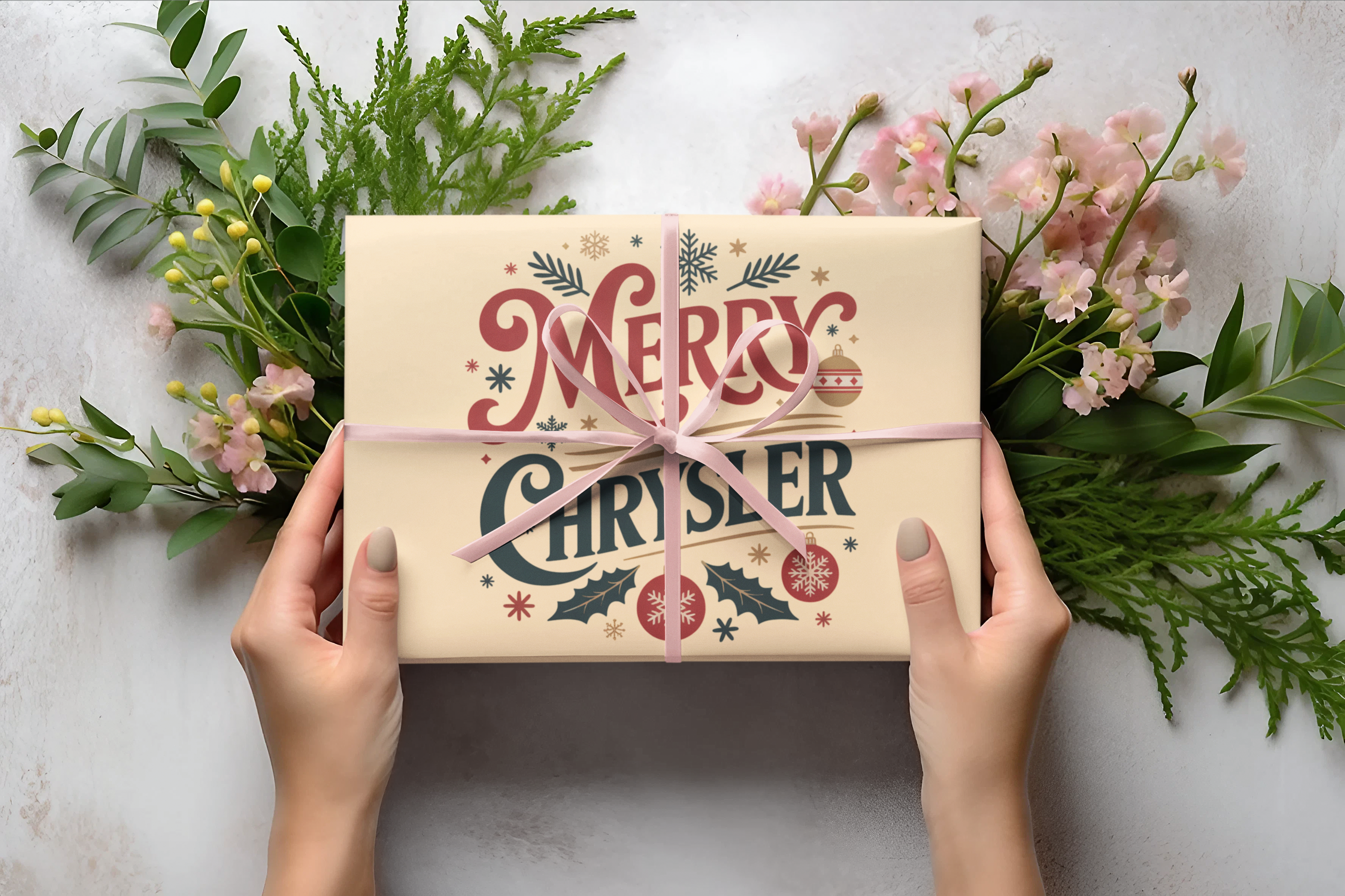 Merry Chrysler Wrapping Sheets